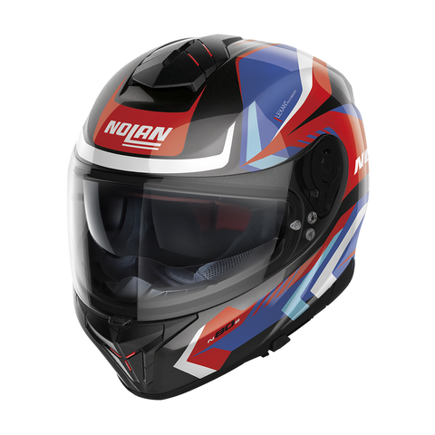 Nolan N80-8 Rumble Black White Blue Red Motorcycle Helmet