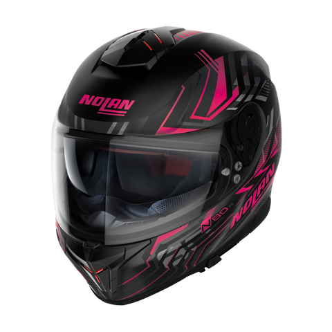 Nolan N80-8 Turbulence Black Pink Motorcycle Helmet