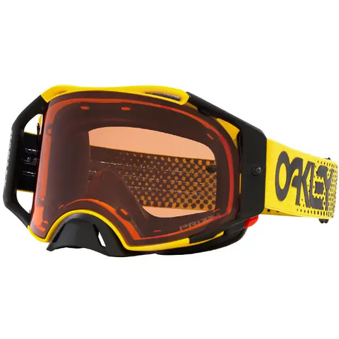 Oakley Airbrake MX Goggle Moto Yellow Prizm MX Bronze Lens