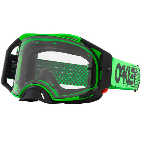 Oakley Airbrake Goggles Moto Green Clear Lens