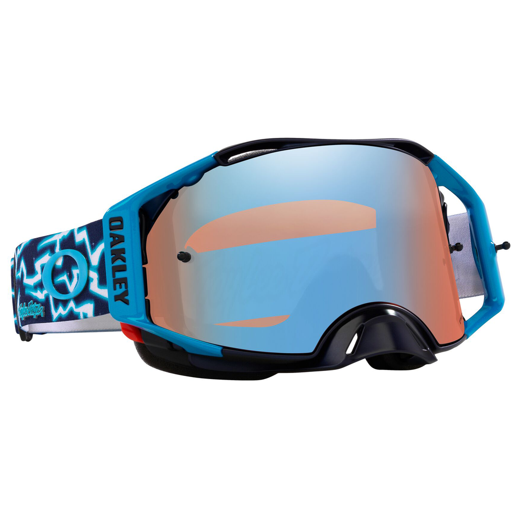 Oakley Airbrake TLD Goggles TLD Blue Lightning Prizm Sapphire Lens AT Motocross