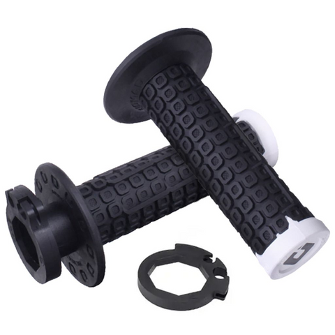 ODI Nomad Lock On Motocross Grips - Black White