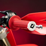 ODI Nomad Lock On Motocross Grips - Red White