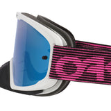 Oakley O Frame 2.0 Pro White Pink Streaks Goggle Black Ice Iridium Lens