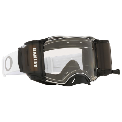 Oakley Airbrake MX Roll Off Goggles Tuff Blocks White Clear Lens