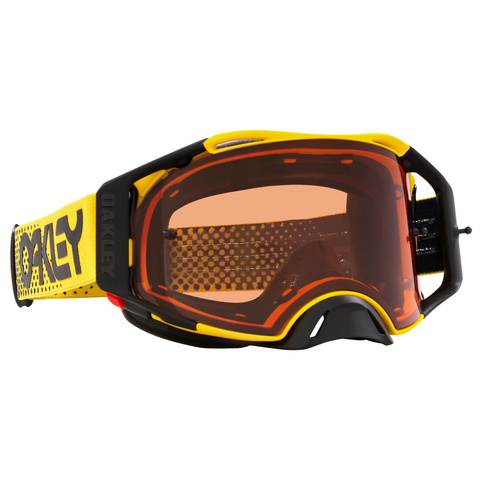 Oakley Airbrake MX Goggle Moto Yellow Prizm MX Bronze Lens