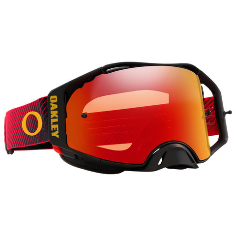 Oakley Airbrake Goggle Red Flow Prizm Torch Lens