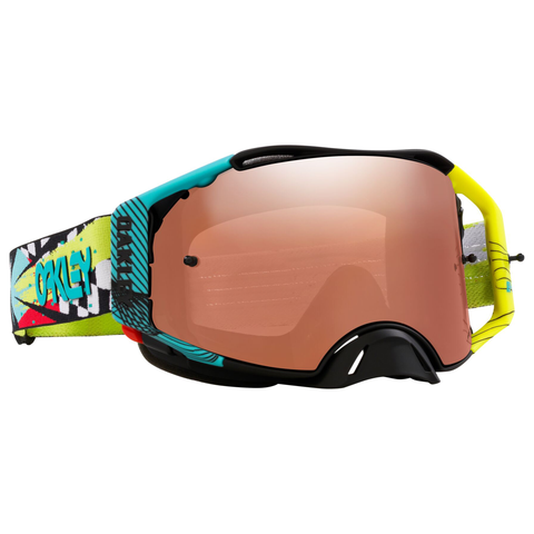 Oakley Airbrake Jeffrey Herlings Signature Goggles Black Teal Yellow Prizm Black Lens
