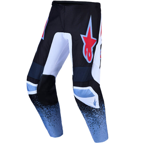Alpinestars Fluid Drag Pant Black White Light Blue Red Fluo