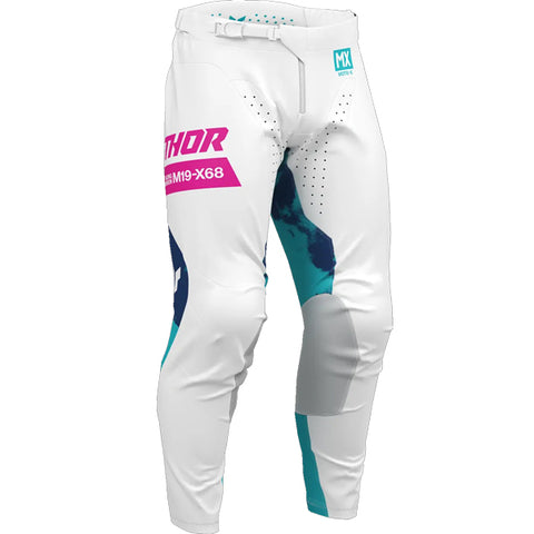 2026 Thor Launchmode Bleach Youth Pant White Aqua