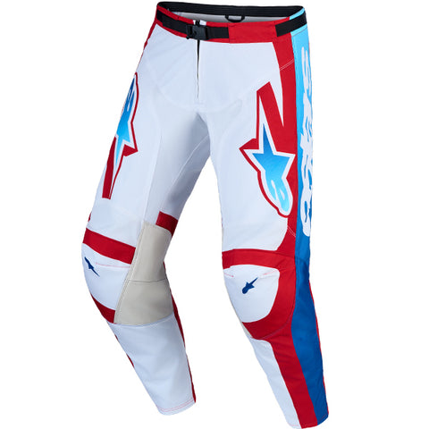 Alpinestars Racer Hunt Pant White Fire Red UCLA Blue