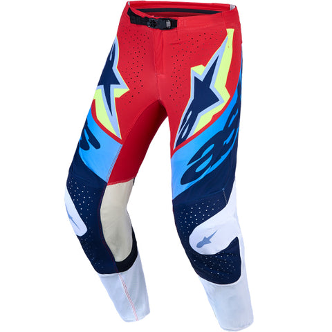 Alpinestars Supertech Dyna Pant Fire Red White Navy Blue