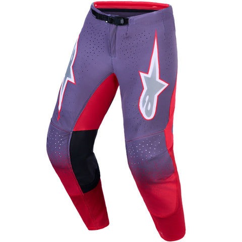 Alpinestars Supertech Hiten AFD Pant Greystone Red Fluo Light Lilac