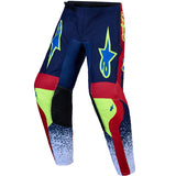 Alpinestars Youth Fluid Drag Blue Navy Fire Red White Kit Combo