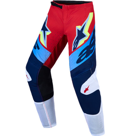 Alpinestars Youth Supertech Dyna Pant Fire Red White Navy Blue