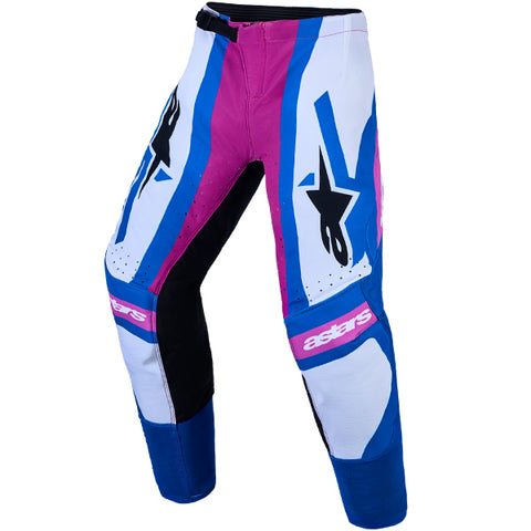 Alpinestars Youth Supertech Maven Pant White Hot Coral Blithe Blue