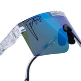 Pit Viper Originals 2.0 Clear HDPV Polarized Blue Green Sunglasses
