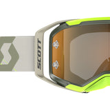 Scott Prospect 2.0 Goggles - AMP Chrome Khaki Green Neon Yellow Gold