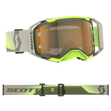 Scott Prospect 2.0 Goggles - AMP Chrome Khaki Green Neon Yellow Gold