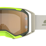 Scott Prospect 2.0 Goggles - AMP Chrome Khaki Green Neon Yellow Gold