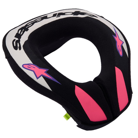 Alpinestars Sequence Youth Black Light Grey Purple Neck Collar
