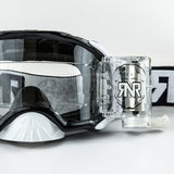 Rip N Roll RNR Platinum 48mm Motocross Goggles - Black White