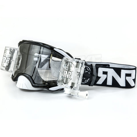 Rip N Roll RNR Platinum 48mm Motocross Goggles - Black White
