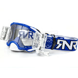 Rip N Roll RNR Platinum 48mm Motocross Goggles - Blue