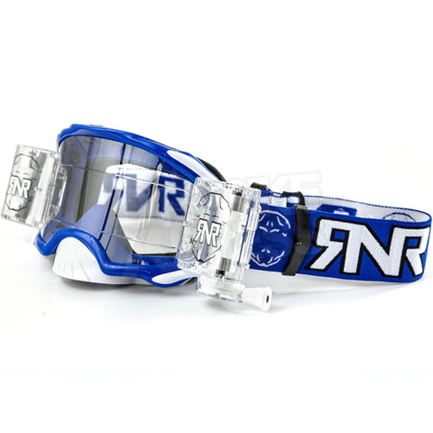 Rip N Roll RNR Platinum 48mm Motocross Goggles - Blue