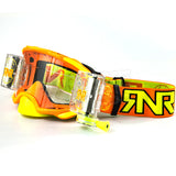 Rip N Roll RNR Platinum 48mm Motocross Goggles - flou Orange