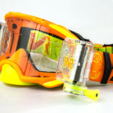 Rip N Roll RNR Platinum 48mm Motocross Goggles - flou Orange