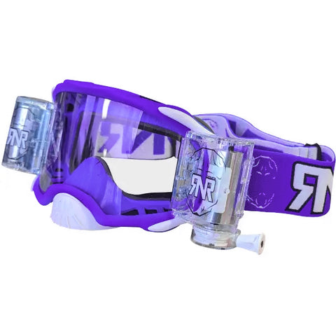 Rip N Roll RNR Platinum 48mm Motocross Goggles - Matte Purple