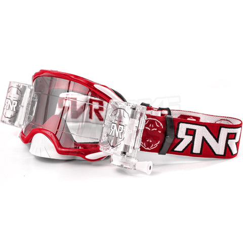 Rip N Roll RNR Platinum 48mm Motocross Goggles - Red