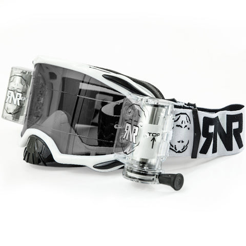 Rip N Roll RNR Platinum 48mm Motocross Goggles - White