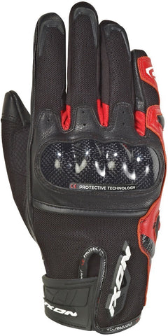 Ixon RS Rise Air Motorcycle Glove Black Red