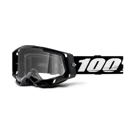 100% Racecraft 2 Goggle Black Clear Lens