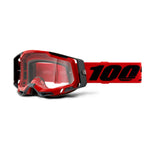 100% Racecraft 2 Goggle Red Clear Lens