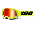 100% Racecraft 2 Goggle Yellow - Red Mirror Lens