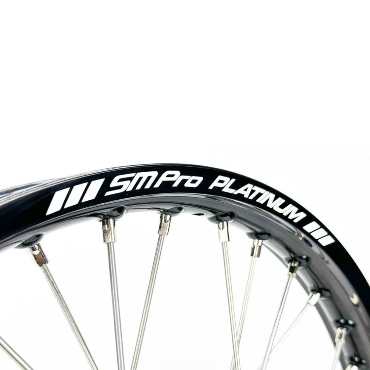 SM Pro Platinum Wheel Set - Suzuki - Red Hub Black Rim – AT Motocross