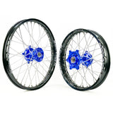 SM Pro Platinum Wheel Set - Sherco - Blue Hub Black Rim