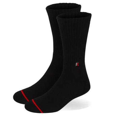 Kecks Crew Sock Solid Black