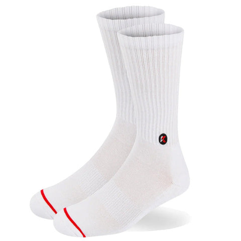 Kecks Crew Sock Solid White