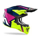 Airoh Strycker Helmet Blazer Blue Pink Gloss