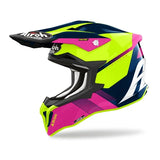 Airoh Strycker Helmet Blazer Blue Pink Gloss