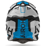 Airoh Strycker Helmet Brave Blue Grey Gloss