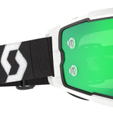Scott Fury Goggles - Black White Green Chrome