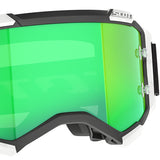 Scott Fury Goggles - Black White Green Chrome