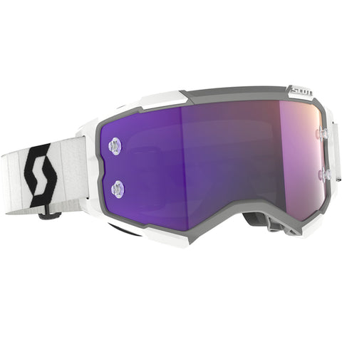 Scott Fury Goggles - White Black Purple Chrome