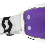 Scott Fury Goggles - White Black Purple Chrome