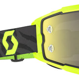 Scott Fury Goggles - Zebra Black Neon Yellow Chrome